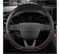 Housse de Volant - Revêtement en Cuir Respirant antidérapant pour EcoSport Escape pour Kuga Expedition EL Max Explorer - 38cm - Coffee O-Red o