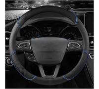 Housse de Volant - Revêtement en Cuir Respirant antidérapant pour EcoSport Escape pour Kuga Expedition EL Max Explorer - 38cm - Coffee O-Blue O