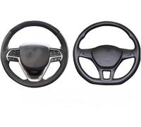 Housse de Volant - Revêtement en Cuir Respirant antidérapant pour Focus 2 3 Fiesta Transit Ecosport pour Mondeo pour Kuga Edge Universal-Gray