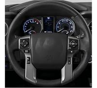 Housse de Volant - Revêtement en Cuir Respirant antidérapant pour Land Cruiser Prado Tacoma Tundra - Universal-Dark Brown Thread