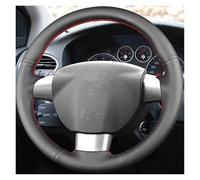 Housse de Volant tressée en Cuir Microfibre Personnalisable pour Ford Focus 2 MK2/3 MK3, avec Fil Bleu (ou Rouge).