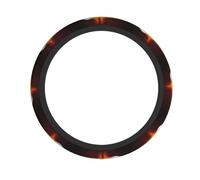 Housse de Volant Universelle antidérapante et élastique, Motif Flammes de Baseball brûlantes, 15 Pouces