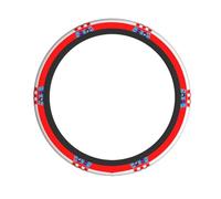 Housse de Volant Universelle - Drapeau de la République de Croatie - Housse de Volant Tissu Elastique Respirant pour Auto Camion SUV