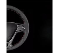 Housse De Volant Voiture en Cuir Et Fiber Carbone pour Audi A1 8X A3 8V S3 A4 B9 S4 A5 RS 3 4 5 SQ2 Q2 2016 - 2022(White Thread5)