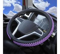 Housse De Volant Voiture pour Ford Focus 2 3 MK1 MK2 MK3, Couvre Volants Antidérapant Respirant Accessoire D'intérieur Protecteurs pour Femmes Et Hommes,Purple