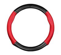 Housse De Volant Voiture pour Ford pour Ranger pour Focus MK4 pour Mondeo pour Fiesta pour Explorer pour Raptor MK1 Housse Volant(Round Shape-Red)