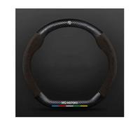 Housse de Volant Voiture pour MG 6 2010-2016, Couvre Volant Antidérapant Respirant Protection Intérieur Auto Accessoires Confort Durable Grip,D-Brown