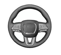 Housse De Volant Voiture Tressée À Main Pour Dodge Pour Challenger Pour Charger 2015-2022 Pour Durango 2018-2022 Couvre Volant Voiture(Yellow Thread)