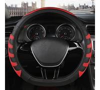 Housse De Volant Voiture Type D/O, Taille S 36cm, en Cuir PU, pour Nissan Juke Prius, Accessoires Automobiles(Red D Shape)