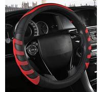 Housse De Volant Voiture Type D/O, Taille S 36cm, en Cuir PU, pour Nissan Juke Prius, Accessoires Automobiles(S Red O Shape)