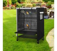 Housse de volière pour cages à oiseaux offrant des conditions de repos silencieuses grâce à une technologie de barrière lumineuse efficace et à un faible entretien (78,7 x 55,9 x 104,1 cm)