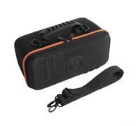 Housse de voyage pour haut-parleur Marshall Middleton II - Housse de protection rigide résistante aux chocs avec poche intérieure en maille (noir + orange)