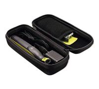 Housse de voyage pour Philips Norelco OneBlade 360 Face, Micro Touch Solo/Braun Series XT5/King C. Gillette, kit de soins de barbe électrique hybride (noir), noir