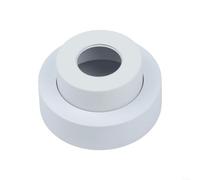 Housse décorative à base de cuivre pour pommeau de douche avec capacité de réglage de la hauteur et esthétique contemporaine pour salle de bain (blanc)
