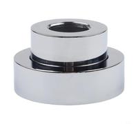 Housse décorative à base de cuivre pour pommeau de douche avec plage de réglage de 0 à 23 mm et blanc lisse pour un style unifié de salle de bain (argent)