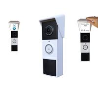 Housse décorative contre la pluie et le soleil - Compatible avec la sonnette à batterie Tapo D235 (49,8 mm de largeur uniquement) - Boîtier de protection anti-reflet résistant aux intempéries - Plat