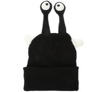 Housse Décorative pour Casque de Ski en Laine Noire, Style Cartoon | Pliant, Effet Petites Tentacules, Réduit le Bruit du Vent, pour Filles et Passionnées de Sports D'hiver