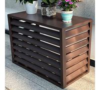 Housse décorative pour climatiseur extérieur pour la maison, bouclier de contrôle de la climatisation, support AC, cache et protège votre climatiseur matériau résistant aux intempéries