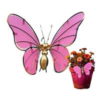 Housse Décorative pour Pot de | Suspension Pendentif Lumineuse Et Brillante - Papillon Ornemental Décoratif pour Pot De s,pour Maison Jardin Balcon Porche Mur Cour Porte Jardinière