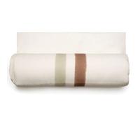 Housse d'édredon Aria lin lavé doublé coton lavé blanc Tabac-Sauge