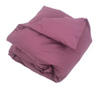 Housse d'édredon uni 140x150 cm coton ALTO Raisin
