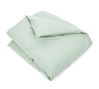 Housse d'édredon uni 140x150 cm coton ALTO vert fleur d'amandier