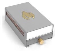 Housse design pour boîte d'allumettes Gris / Or Nordic Flame OFFRE SPECIALE - 7350060893054