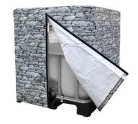 Housse design Rocky pour IBC 1000L Housse de protection anti-UV avec motifs pierres