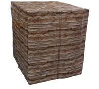 Housse design Woody pour IBC 1000L Housse de protection anti-UV avec motifs de bois