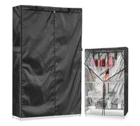 Housse d'étagère d'extérieur en fil métallique, revêtement d'étagère de rangement, pour étagère, bibliothèque, garde-manger, imperméable, très résistante, 91,4 x 47,9 x 183 cm (l x P x H)