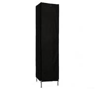Housse d'étagère en polyester imperméable avec double fermeture éclair et façade enroulable pour protéger contre la poussière sur les supports de rangement en fil métallique (210D)
