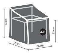 Housse D'extérieur Pour Chaises Empilables - 95 Cm Velleman Ocsc95