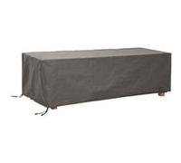 Perel Housse de protection pour table max. 300 cm, housse hivernage salon, bâche, housse extérieure mobilier de jardin, gris, rectangulaire, 305 x 110 x 75 cm