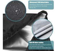 Housse d'extérieur robuste pour chariots de préparation, barbecues et fours à pizza en tissu Oxford 420D pour une protection ultime (140 x 61 x 81 cm)