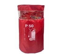 Housse d'extincteur pour chariot - Housse de protection robuste à roulettes contre les éraflures et les rayures, 1 pièce (convient pour 50 kg)