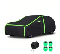 Housse d'hiver pour berlines/SUV pour Mercedes Classe C/CL/CLA/CLC/CLE/CLK/CLS. Fini Le déneigement et Le Givre ! Bandes réfléchissantes et Crochets Coupe-Vent.(Blk,CLA 200 4MATIC)