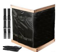 Housse d'Hiver Ruche d'Abeilles Imperméable et Chaude - Bouclier Thermique 600D Oxford pour Apiculture - Protection Vent Pluie Froid Ajustable 8-10 Cadres Taille 23.5x72 Pouces