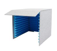 Housse d'insonorisation vocale de bureau - Cabine d'insonorisation portable avec absorption acoustique - Cabine de chant pliable - Studio d'enregistrement de bureau - Cabine vocale d'absorption
