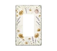 Housse d'interrupteur à bascule simple en plastique beige de taille standard pour maison, salon, nouvel appartement