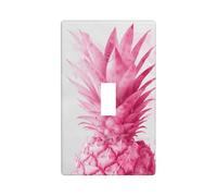 Housse d'interrupteur à bascule simple pour cuisine, ferme, chambre à coucher, salle de bain - Motif aquarelle rose