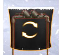 Housse d'isolation anti-refoulement résistante aux intempéries, housse de valve de disjoncteur sous vide, protection contre le gel d'hiver, système d'arrosage extérieur, sac de tuyau, 91,4 x 61 cm (l