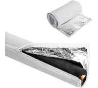 Housse d'isolation en cuivre CVC avec tissu Oxford résistant aux intempéries et couche intérieure en feuille d'aluminium pour la protection extérieure des tuyaux de climatiseur (C)