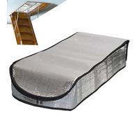 Housse d'isolation ignifuge pour porte de grenier - Housse de trappe d'escalier de grenier, 63,5 x 137,2 x 27,9 cm - Isolateur de protection d'hiver pour plafond, grille d'aération et escalier