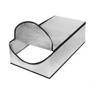 Housse d'isolation pour escalier de grenier avec fermeture éclair, barrière thermique en feuille d'aluminium ignifuge pour trappe de grenier, joint d'économie d'énergie R-Value 14,5