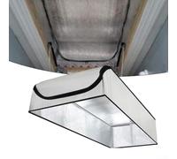 Housse d'isolation pour escalier de grenier fabriquée à partir de matériau à bulles d'aluminium pour une isolation efficace des portes de grenier et des ouvertures d'escalier dans les espaces non