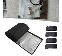 Housse d'isolation pour tuyau en cuivre CVC avec trois couches de protection, conçue pour améliorer l'efficacité du refroidissement et résister aux conditions extérieures difficiles, 183 x 25,4 cm