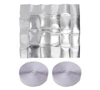 Housse d'isolation pour ventilateur de grenier, cache isolant pour grille de plafond avec bandes en PE et viscose, et joint d'étanchéité pour trappe d'escalier escamotable (pour (129 × 129 cm)