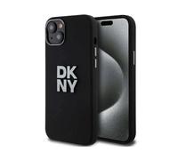 Housse DKNY Liquid Silicone Metal Logo Noir - iPhone 13/14/15