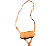 Housse d'oculaire en cuir pour jumelles conçue pour les modèles de style 62 offrant une protection d'objectif uniforme et une intégration pratique du cordon (cuir jaune)