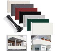 Housse d'ombrage de qualité supérieure résistante aux UV pour balcon, 120 x 1000 cm, pour terrasse, porche, jardin - Plusieurs couleurs disponibles - Protection contre les intempéries
